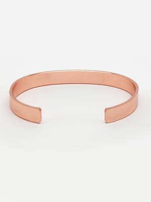 Men rose gold stainless steel cuff bracelet 4