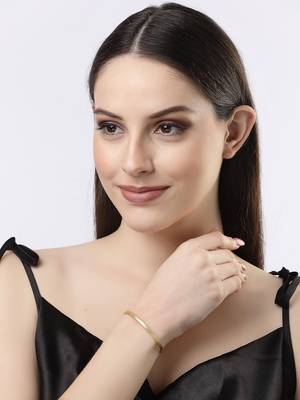 Women western gold-plated cuff bracelet 2