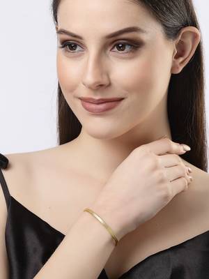 Women western gold-plated cuff bracelet 3