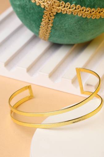 Women's gold plated western cuff bracelet