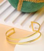 Women's gold plated western cuff bracelet