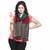 Blue N Red Reversible Kashmiri Designer Silk Stole Diwali Gift 178