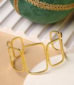 Women gold-plated western cuff bracelet