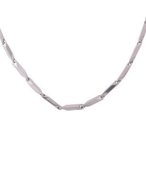 Men rhodium-plated stainless steel bohemian chain 4