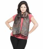 Floral Motif Pure Kashmiri Reversible Silk Stole Diwali Special Gift 181