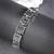 Women american diamond rhodium-plated link bracelet