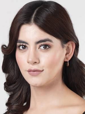 Women set of 3 gold-plated circular half hoop earrings 2