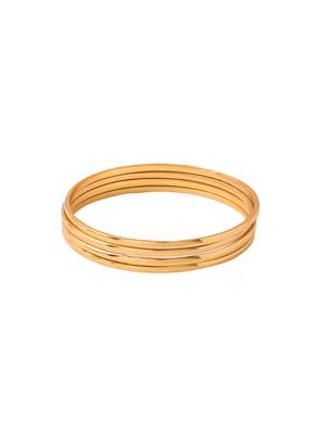 Women's set of 4 gold-plated traditional daily use bangles 3