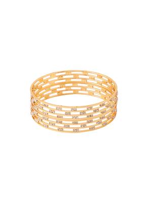 Women set of 2 gold-plated traditional bangles 3