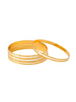 set of 4 gold plated traditional bangles 4