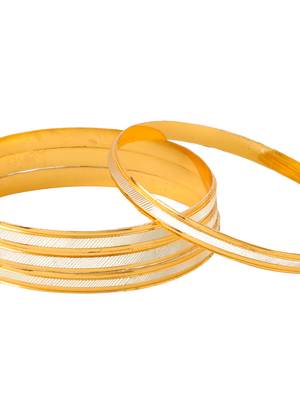 set of 4 gold plated traditional bangles 5