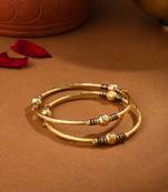 Women set of 2 gold-plated traditional bangles