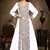 Off-White color Handmade Moroccan Kaftan  with hijjab