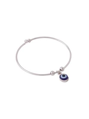 Women silver evil eye adjustable bracelet 5
