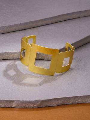 Women gold plated adjustable kada bracelet 2