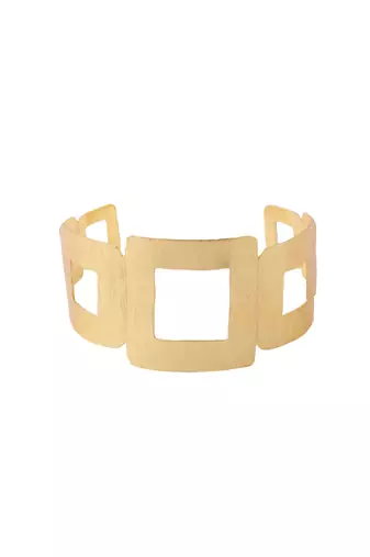 Women gold plated adjustable kada bracelet