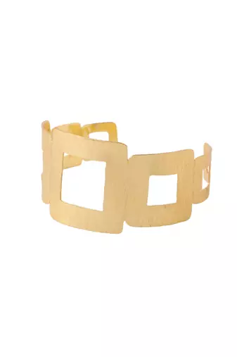 Women gold plated adjustable kada bracelet