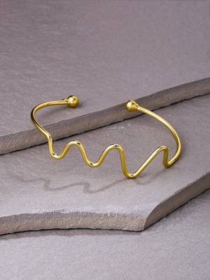 Women gold plated adjustable kada bracelet 1