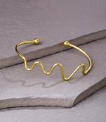 Women gold plated adjustable kada bracelet