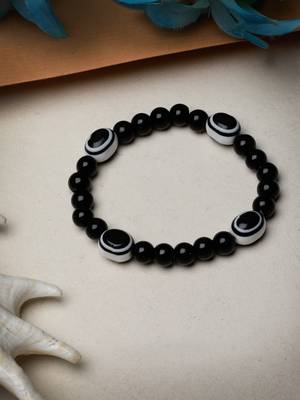 Unisex evil eye beaded adjustable bracelet 1