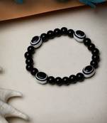 Unisex evil eye beaded adjustable bracelet