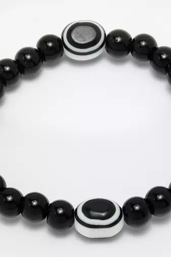 Unisex evil eye beaded adjustable bracelet