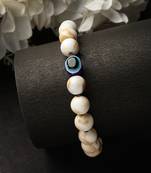 Unisex marble evil eye adjustable bracelet