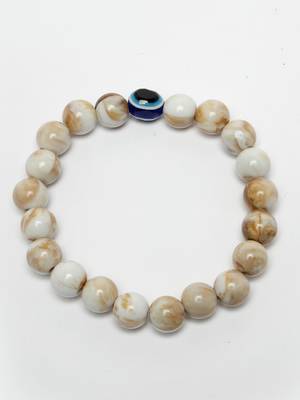 Unisex marble evil eye adjustable bracelet 2