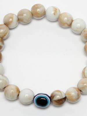 Unisex marble evil eye adjustable bracelet 4