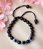 Unisex evil eye unisex black thread bracelet