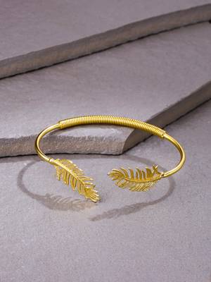 Women gold plated adjustable kada bracelet 1