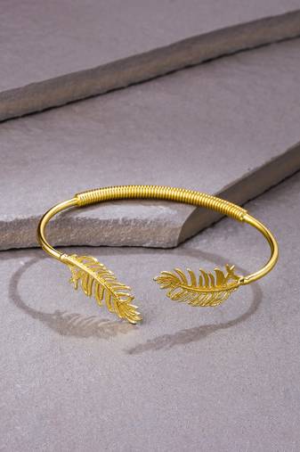 Women gold plated adjustable kada bracelet
