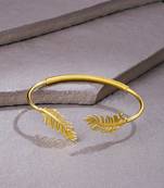 Women gold plated adjustable kada bracelet