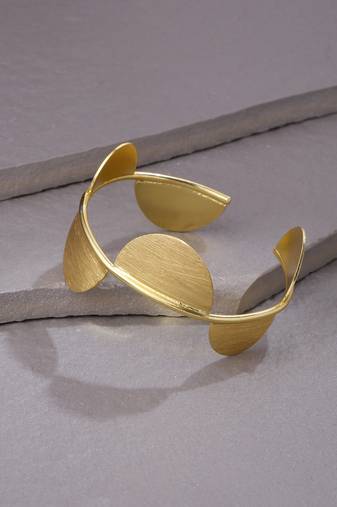 Women gold plated adjustable kada bracelet