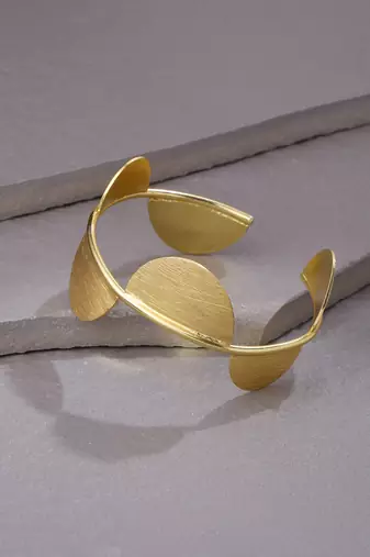 Women gold plated adjustable kada bracelet