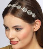 Women's rhodium-plated traditional trending matha patti