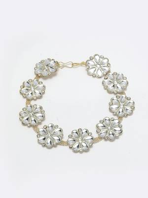 Women's rhodium-plated traditional trending matha patti 3