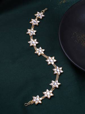 Women's gold-plated traditional trending matha patti 1