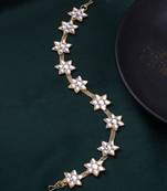 Women's gold-plated traditional trending matha patti