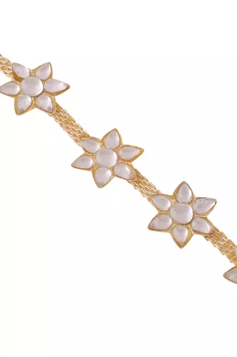 Women's gold-plated traditional trending matha patti