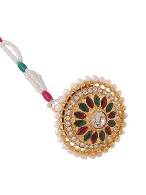 Women's trending stylish gold-plated maang tikka 3
