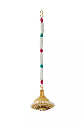 Women's trending stylish gold-plated maang tikka