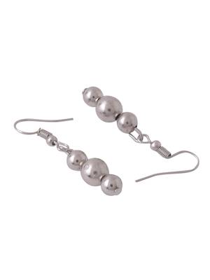 Women silver toned oxidised jewellery set 4