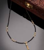 Women ethnic gold-plated beaded mangalsutra