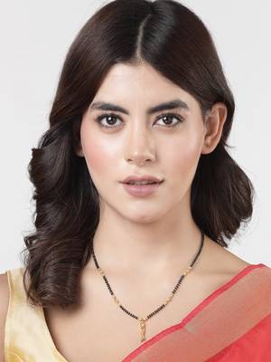 Women ethnic gold-plated beaded mangalsutra 3