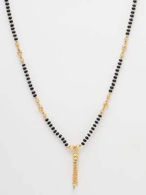 Women ethnic gold-plated beaded mangalsutra 4