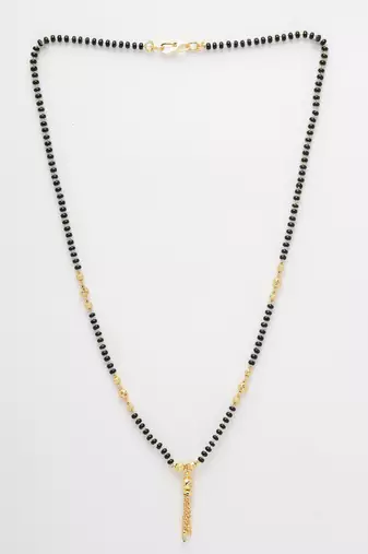 Women ethnic gold-plated beaded mangalsutra