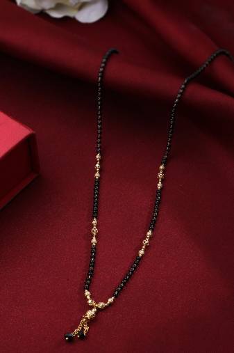 Women ethnic gold-plated beaded mangalsutra