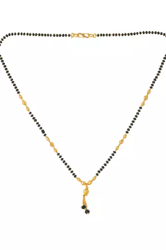 Women ethnic gold-plated beaded mangalsutra