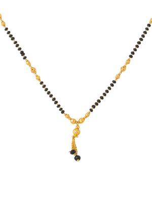 Women ethnic gold-plated beaded mangalsutra 4